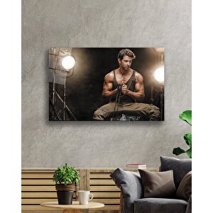 Spor Fıtnes Cam Tablo Sports Fitness 90x60 cm