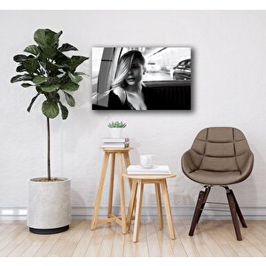 Siyah Beyaz İnsan Fotoğrafları Cam Tablo 50x70 cm