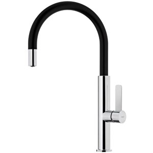 Teka Anti-ölçekli Havalandırıcı Musluğa Entegre Tek Kollu Mutfak Bataryası 116030023 Tk.116030023 Gümüş