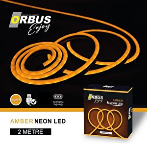 Neon Şerit Led Amber 2 Metre Usb'li Orb-amberneon