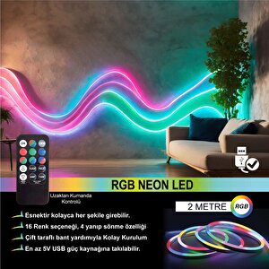 Rgb Neon Şerit Led 2 Metre Usb'li Orb-rgbneon