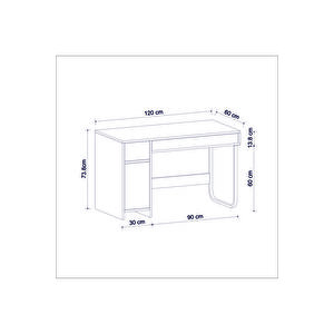 Çm002 Asil Çalışma Masası Beyaz