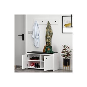 Zen Askılıklı Ayakkabılık Beyaz