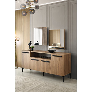 Modern Mercan Mdf Aynasız Konsol 160x43x84cm Krem