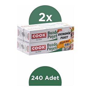 Cook Buzdolabı Poşeti  Küçük Boy 20 X 30 Cm 2'li Paket (240 Adet)