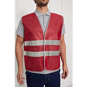 Orange Safety Kırmızı İkaz Yeleği