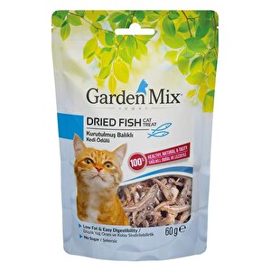 Garden Mix Kurutulmuş Balıklı Kedi Ödül Maması 60 Gr