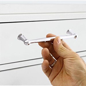 Sütun Mobilya Mutfak Dolabı Çekmece Dolap Kapak Kulpu Düz Metal Kulp Kulbu Kulpu 160 Mm Krom