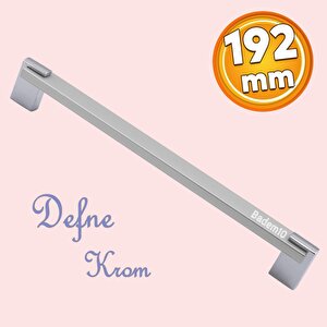 Mobilya Metal Nobel 192 Mm Kulp Defne Krom Mutfak Dolabı Çekmece Tv Ünite Dolap Kapak Kulpu Kulbu