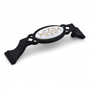 Palmira (96 Mm -9.6 Cm) Siyah Metal Mobilya Mutfak Dolabı Çekmece Dolap Kapak Kulpu Kulbu Kulpları