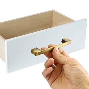 Gölcük Mobilya Mutfak Dolabı Çekmece Dolap Kapak Kulpu Kulbu Antik Sarı 128 Mm Metal Kulp