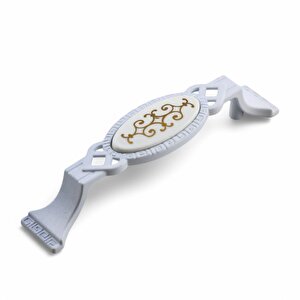 Palmira Mobilya Mutfak Dolabı Çekmece Dolap Kapak Kulpu Kulbu Beyaz (96 Mm-9.6 Cm) Metal Kulpları