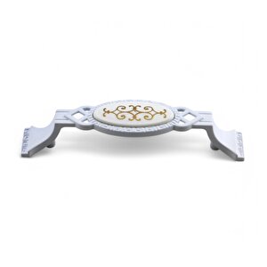 Palmira Mobilya Mutfak Dolabı Çekmece Dolap Kapak Kulpu Kulbu Beyaz (96 Mm-9.6 Cm) Metal Kulpları
