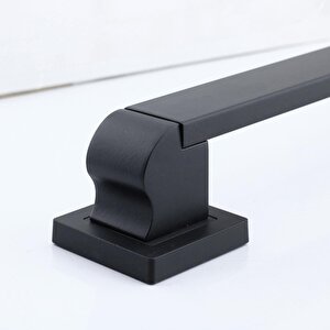 Bersel Sürgülü Kapı Çekme Kolu Tutma Kulpu Kulbu Çelik Dış Kapı Tutamağı Kol Siyah 50 Cm