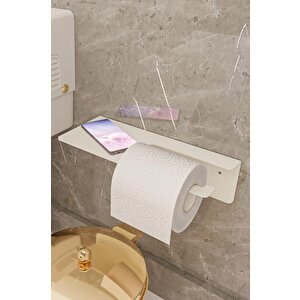 Tuvalet Kağıdı Standı Banyo Tuvalet Kağıdı Aparatı Beyaz