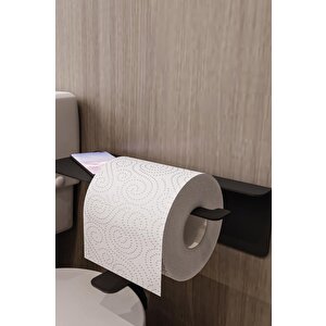 Tuvalet Kağıdı Standı Banyo Tuvalet Kağıdı Aparatı Siyah