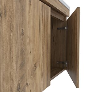 Tokyo 80 Cm Mdf Banyo Dolabı Seti Atlantik Çam