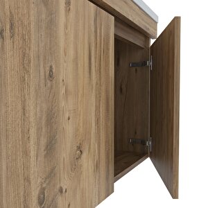 Tokyo 65 Cm Mdf Banyo Dolabı Seti + Boy Dolabı Atlantik Çam