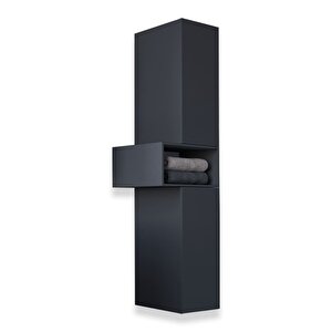 Madrid Mdf Banyo Boy Dolabı Antrasit