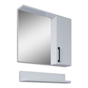 Home Eko 65 Cm Mdf Banyo Aynalı Üst Dolap Beyaz