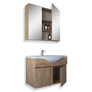 Kahire 65 Cm Mdf Banyo Dolabı Seti Atlantik Çam