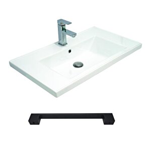 Yalova 80 Cm Mdf Banyo Dolabı Seti Atlantik Çam