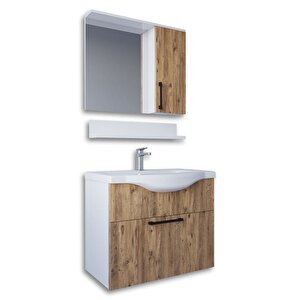Eko 65 Cm Mdf Banyo Dolabı Seti Çam Beyaz