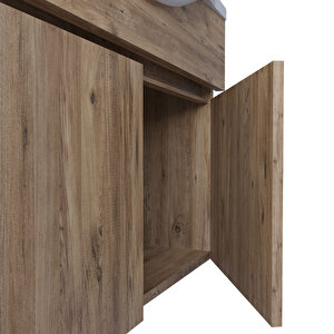 Kahire 80 Cm Mdf Banyo Dolabı Seti Atlantik Çam