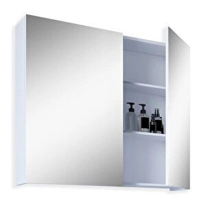 Tokyo 65cm Mdf Banyo Üst Aynalı Dolap Beyaz