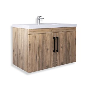 Yalova 65 Cm Mdf Banyo Lavabolu Alt Dolap Atlantik Çam
