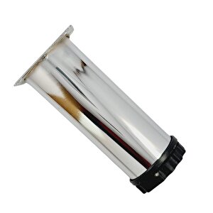 40 Lik 20 Cm Parlak Krom Metal Yuvarlak Ayak 4 Adet
