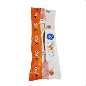Viko Üçlü Topraklı 5 Metre 3lü Priz