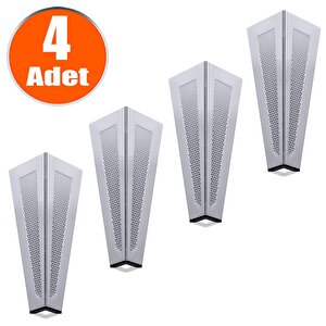 Mobilya Kanepe Koltuk Sehpa Tv Ünitesi Ayağı 14 Cm Krom Metal Ayak (4 Adet)