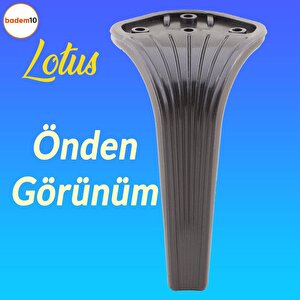 Lotus 6'lı Set Mobilya Tv Ünitesi Çekyat Koltuk Kanepe Destek Ayağı 16 Cm Siyah Ayak M8 Civatalı