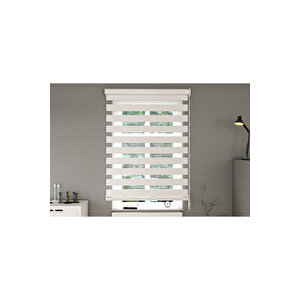 Gi̇vayo Stor Beyaz Zebra Stor Perde80 X 200 80x200 cm