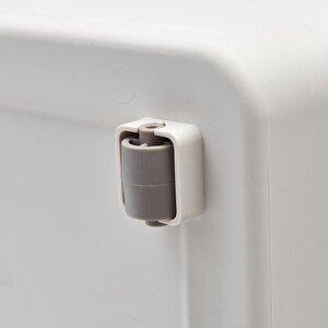 Technow Motek Tch-mt04 33 Litre Beyaz Gri Tekerlekli Tekli Organizer + Temizlik Seti