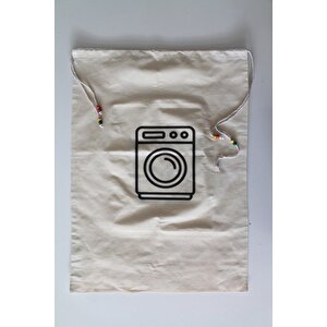 Çamaşır Makinesi Baskılı Çok Amaçlı Kirli Torbası 50x70cm