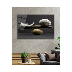 Denge Tüy Ve Taş Cam Tablo, Uv Baskılı Ve Temperli, Hediyelik 130x80 cm
