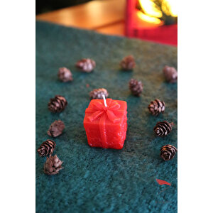 8li Yılbaşı Gold Tepsili Özel Tasarım Kokulu Mum Seti, Yeni Yıl El Yapımı Mum, Noel Hediyelik Dekor