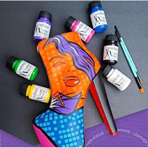 Leather Vogue Deri̇ Boyasi Metali̇k Lvm-09 Si̇yah 50 Ml