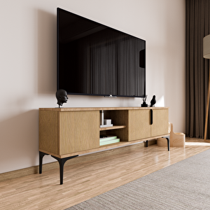 Alonex Home Tarz Full Yunus 150 Cm Tv Ünitesi Tv Sehpası Raflı Tv Ünitesi Konsol