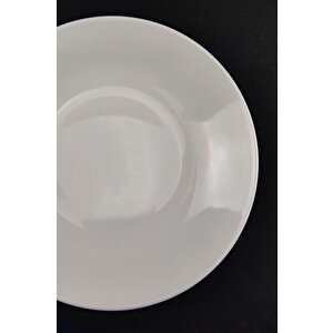 Digithome 6’lı Deniz Form Çukur Tabak Yemek Tabağı Seti 19 Cm Krem