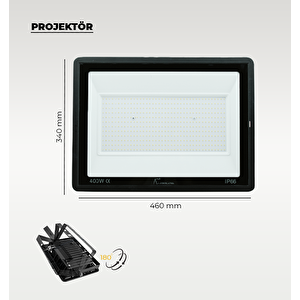 400W Led Projektör 6500K (Beyaz Işık)