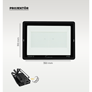 300W Led Projektör 6500K (Beyaz Işık)