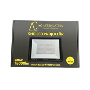 200W Led Projektör 6500K (Beyaz Işık)