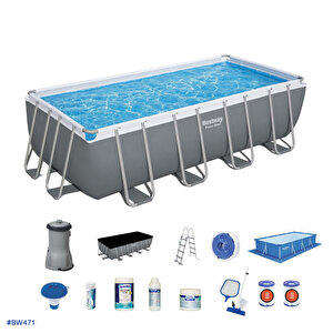 Büyük Prefabrik Havuz Seti 488x244x122cm 56670 Bw471
