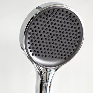Banora Deluxe Yuvarlak Duş Sistemi, 2 Fonksiyon El Duşu Takımı, Paslanmaz Çelik, Standart Sabunluk, Krom