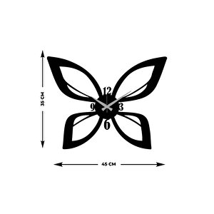Butterfly Metal Duvar Saati