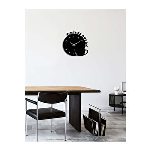 Coffee Metal Duvar Saati