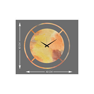 Ateş Dansı Uv Baskı Metal Duvar Saati